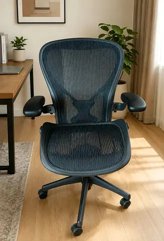 Herman Miller Ergonomic Mesh Office Chair with Adjustable Arms - Good Condition