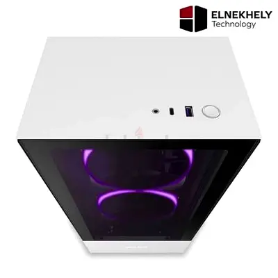 NZXT H510 Elite Mid-Tower PC Case (White) - Good Condition