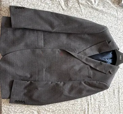 M&S houndstooth suit and pant