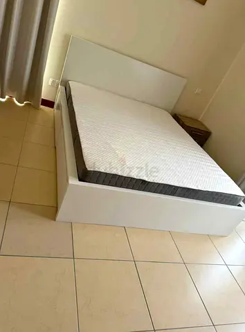 IKEA malam bed with mattress queen size bed