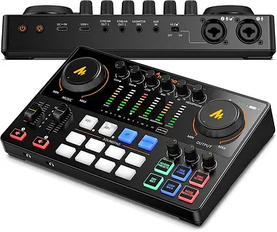 MAONO Audio Interface, MaonoCaster 10-Channel Podcast mixer