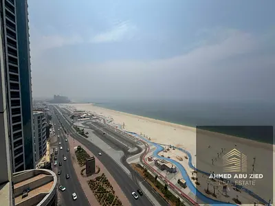 شقة فاخرة بدون تبريد - إطلالة كاملة على البحر - غرفتا نوم + صالة - موقف سيارات - صالة رياضية - مسبح - جاكوزي - غاز مركزي - برج فاخر - قريب من جميع الخ