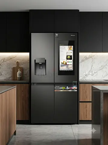 Hisense French-Door Refrigerator – Water Dispenser & Auto Ice Maker | Wi-Fi | LED Display