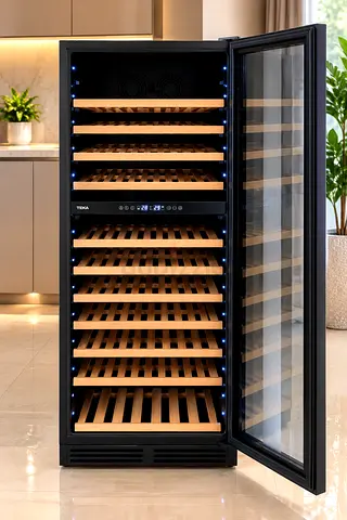 Teka brand new stock piece 110 bottle dual temperature with box packing