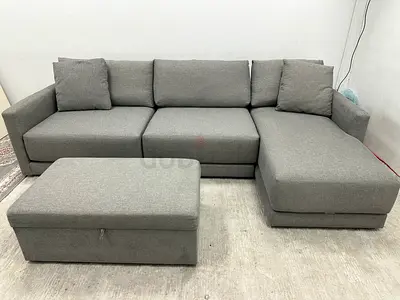 Like new condition crate&barrel lshape sofa