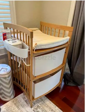 Stokke Wooden Baby Changing Table with Storage Bins