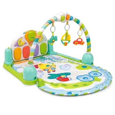 Baby Play Gym with Piano and Hanging Toys - new