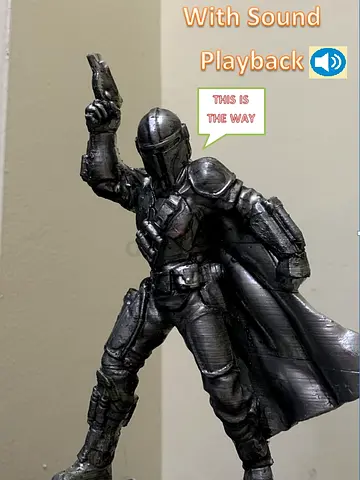 The Mandalorian Figure with Sound Playback - 3D Printed