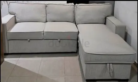 Home Centre Captus 3 - Seater Reversible Corner Sofa Bed with Storage