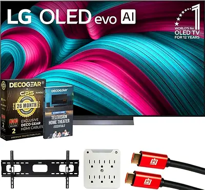 LG OLED55C56 144Hz OLED evo AI Smart 4K TV, 55 Inch Size