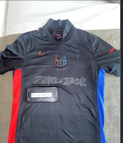 FC Barcelona Nike Black Training Jersey - Size Unknown, Light Wear