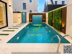 Modern villa, large private pool, first occupancy, 5 bedrooms with wardrobes, 1 minute from Mohammed