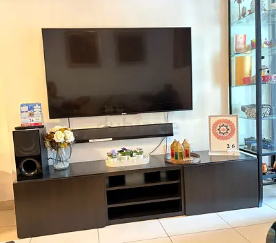 Sony KD-55X8500D 55-inch TV and a Sony Soundbar system all together. AED 750