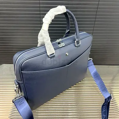 Navy blue Montblanc sartorial ultra Slim Document case