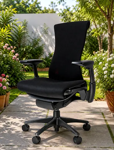 Herman Miller M Body Ergonomic Black Office Chair with Adjustable Armrests and Lumbar Support