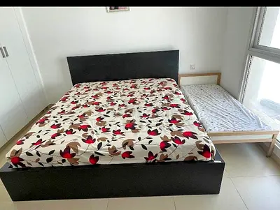 IKEA  Queen Size Bed + 2 Storage Drawers + Mattress