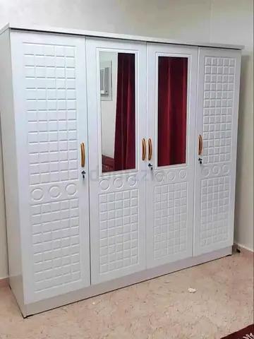 White colour 4door wardrobe made in uae 🇦🇪