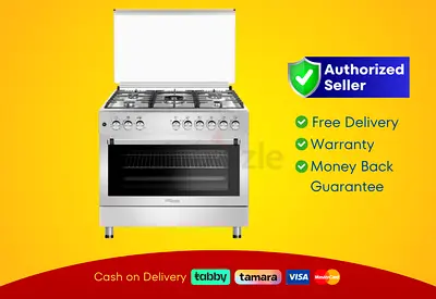 Super General 90X60 Cm 5 Burner Cooking Range Brand New | Warranty | FREE Delivery |