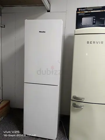 Miele latest model bottom freezer fridge freestanding made in Germany