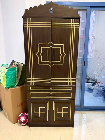 Large Wooden Cabinet / Pooja Cabinet - Urgent Sale