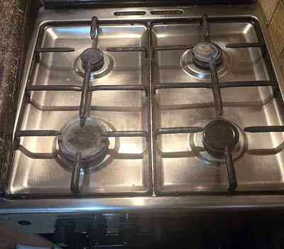 Used 4-Burner Stainless Steel Gas Hob / Stove Top