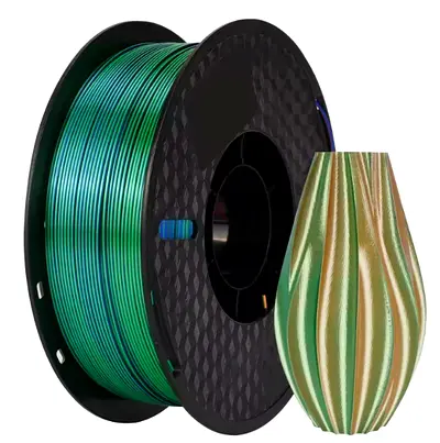 Tricolor Silk PLA 3D Printer Filament 1KG
