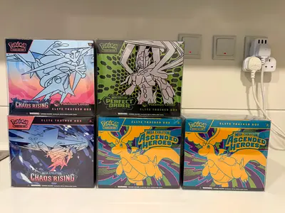 Pokemon card ETB ASCENDED HEROES chaos rising POKEMON CENTER OFFICIAL perfect order original sealed
