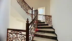 Annual rent in Al Zahya: luxury 3-floor villa, 4 spacious bedrooms, maid room, large hall, 6 baths,