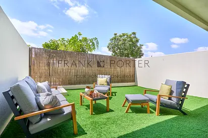 Elegant 3BR + Maid's w/ Backyard in Emaar South | Ideal for Mid - Term, Monthly & Weekly Stays | Al