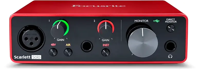 FocUSrite Scarlett Solo 3Rd Gen USb Audio Interface, For The Guitarist, Vocalist