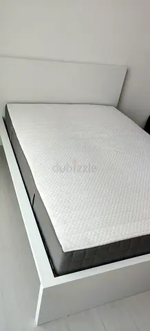 Ikea double bed size (140×200) With mattress available in perfect condition
