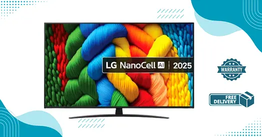LG 65 inch NanoCell AI NANO81 4K Smart TV 2025 65NANO816