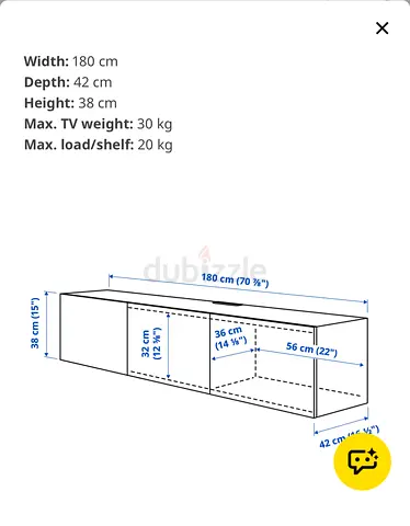 IKEA BESTA TV bench