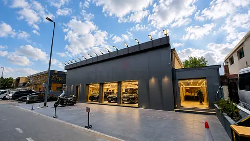 Ready car showroom with dealership license