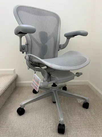 Mineral Remastered Herman Miller Aeron Chair Full Option Size B