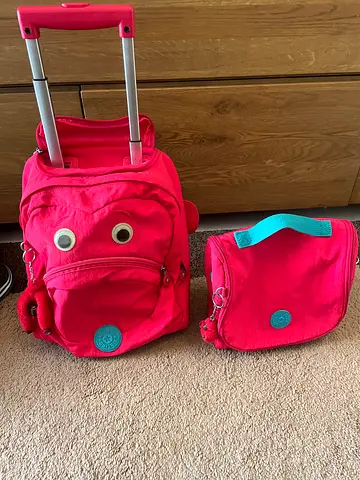Kipling wheeled bag and lunchbox