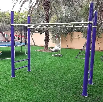 Outdoor Monkey Bars / Climbing Frame - Sturdy Metal Play Structure