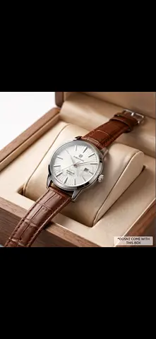 Pablo raez presage watch with brown leather strap