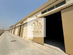 Premium mezzanine warehouse for annual rent in Al Jurf Industrial 3, Ajman, 2,800 sq. ft., fully equ