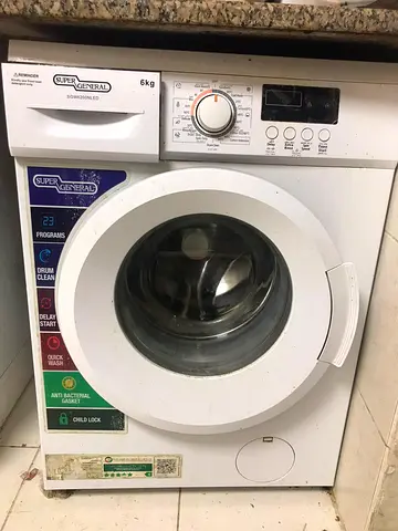 Super General 6kg Front Load Washing Machine - Good Working Condition.