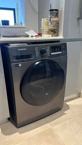 Samsung Front Load Washing Machine - Dark Gray, Good Condition