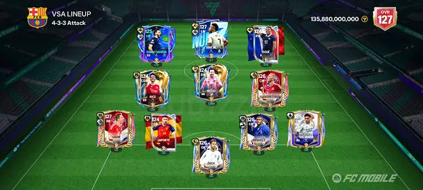 FC Mobile Account ( 127 ovr ) ; Full Details In Description