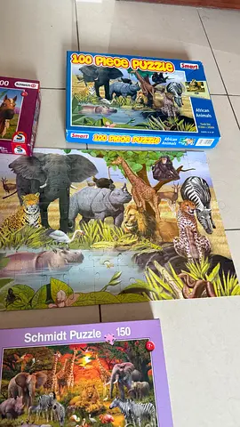 Lot of Animal Jigsaw Puzzles (100-piece and 150-piece) - Good Condition
