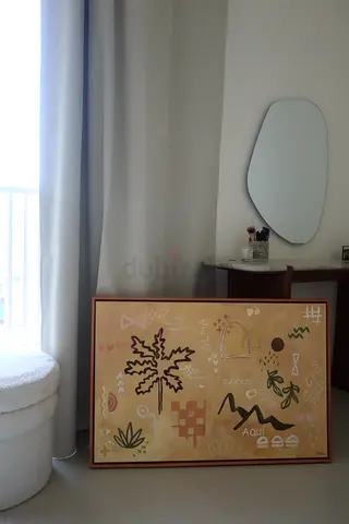 Hand painted painting with frame (60x90cm)