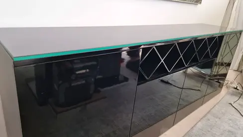 SIDEBOARD/BUFFET WITH BOTTLE RACK