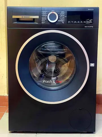New Model BOSCH Series 4 Washer 9 kg Dryer 5 kg Combo 2 in 1 Black