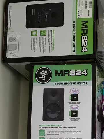 Pair of Mackie MR824 8" Powered Studio Monitors - New in Box