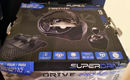 Superdrive Gs850-X Racing Steering Wheel For Xbox Series X, Ps4, Xbox One & PC