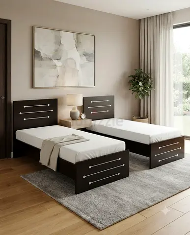 Single MDF Wooden Bed Frame