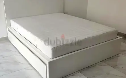 Ikea king size bed with mattress and storage drawers